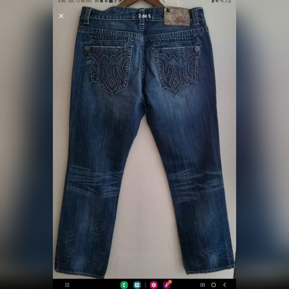 Mek Denim  Makeover Essentials Dark Blue Straight Jeans - Picture 2 of 6